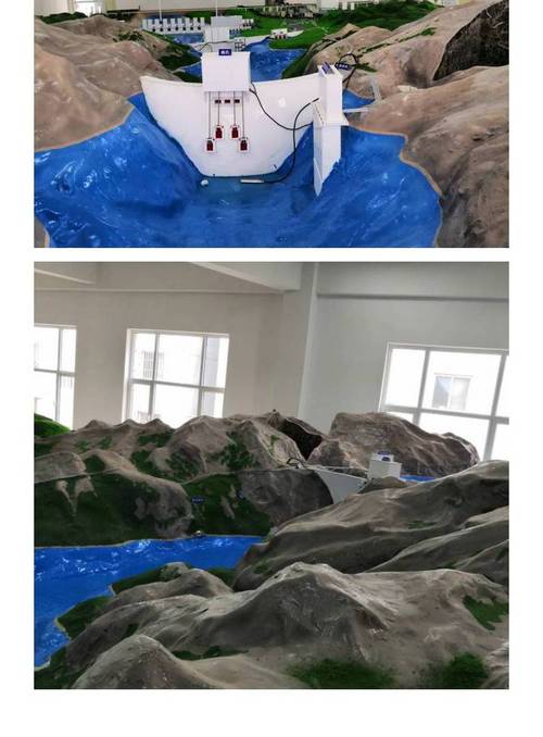 硕博 五级船闸升船机 效果图模型 水工水利沙盘设计长江三峡演示